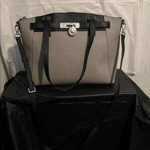 Micheal Kors Black and Gray Women's Tote Handbag